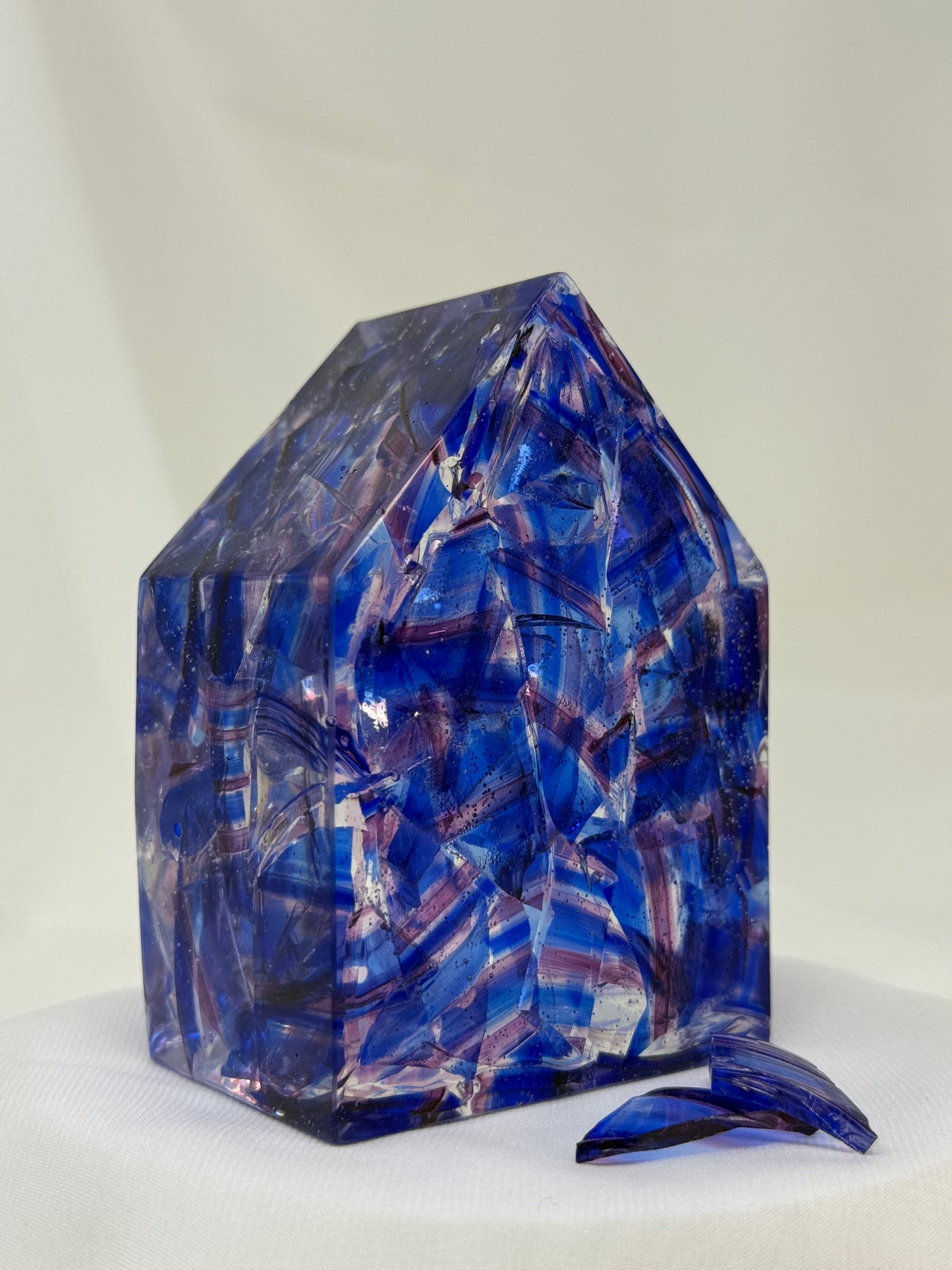 Bayit - Home - Resin sculpture made with your Chuppah glass shards