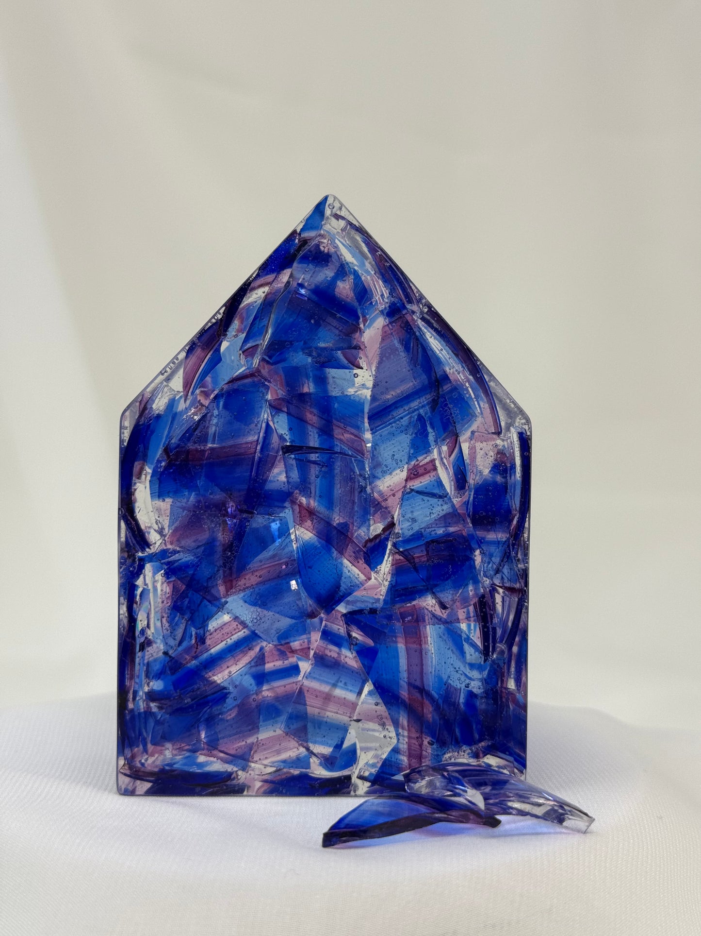 Bayit - Home - Resin sculpture made with your Chuppah glass shards