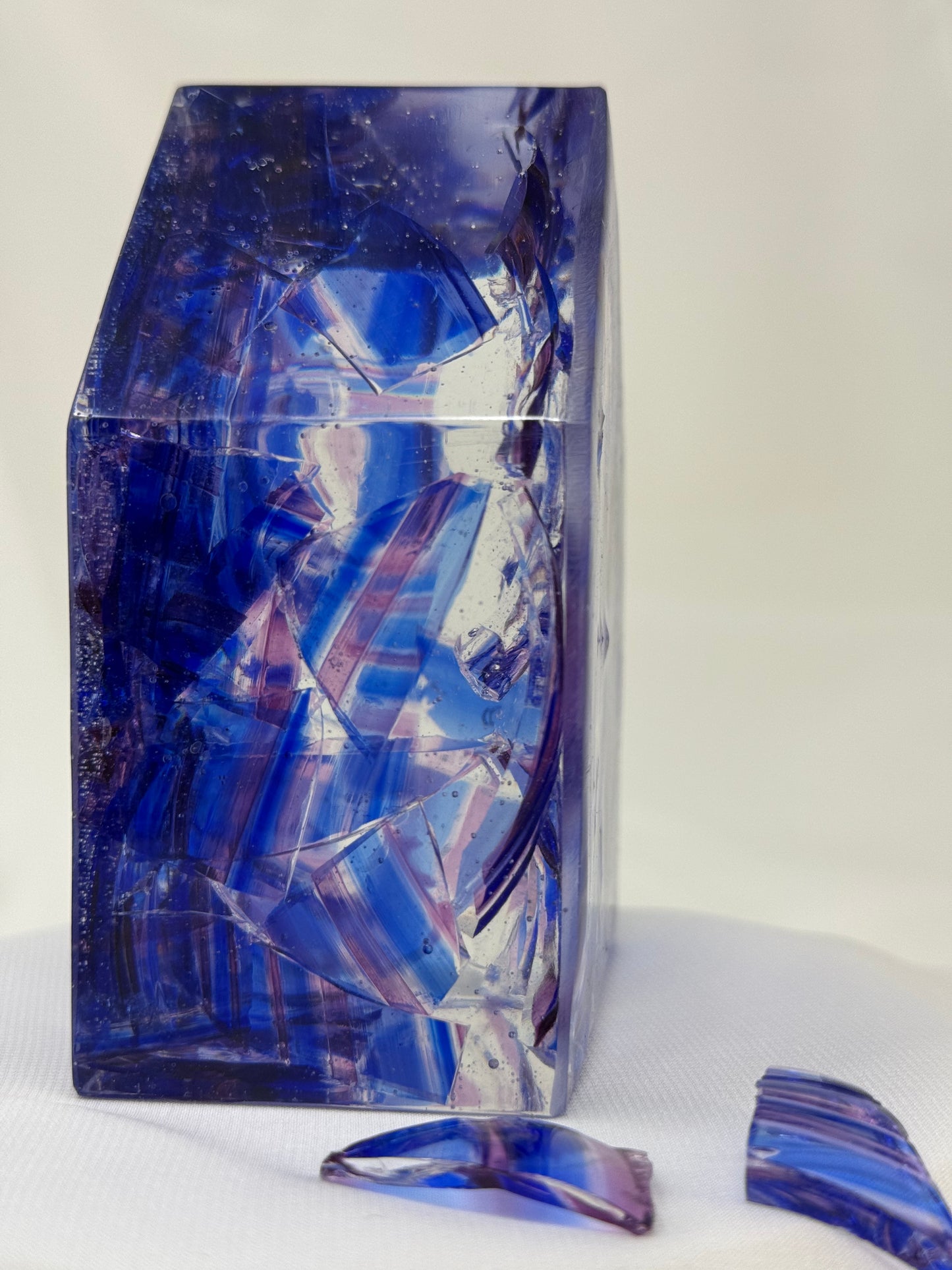 Bayit - Home - Resin sculpture made with your Chuppah glass shards