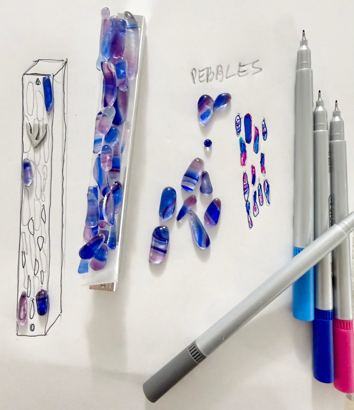 Wedding Glass Mezuzah Kit (Upright Design, Includes your choice of Chuppah Glass)