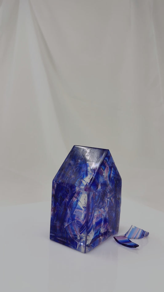 Bayit - Home - Resin sculpture made with your Chuppah glass shards