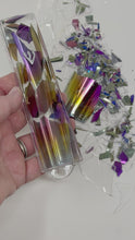 Load and play video in Gallery viewer, Resin Wedding Mezuzah - (Made with Your Chuppah Glass shards)
