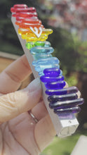 Load and play video in Gallery viewer, Rainbow Glass Mezuzah
