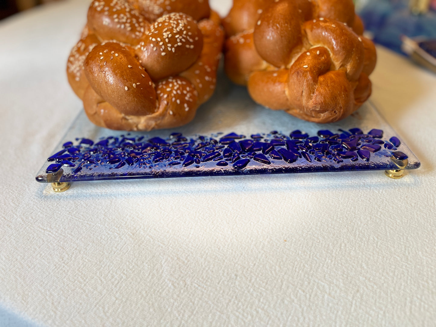 Challah Board - Personalized - Made with Chuppah Glass Shards from Your Jewish Wedding