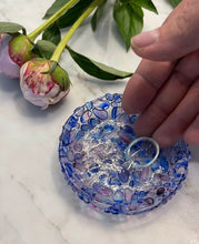 Load image into Gallery viewer, Ring Dish - Personalized - Made with Chuppah Glass Shards from Your Jewish Wedding
