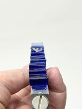 Load image into Gallery viewer, Blue and Sapphire Glass Mezuzah
