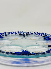Load image into Gallery viewer, Seder Plate - Round - Personalized - Made with Chuppah Glass shards from Your Jewish Wedding
