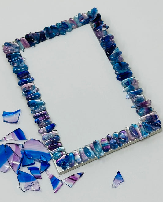 Personalized Picture Frame Made with Your Chuppah Glass Shards