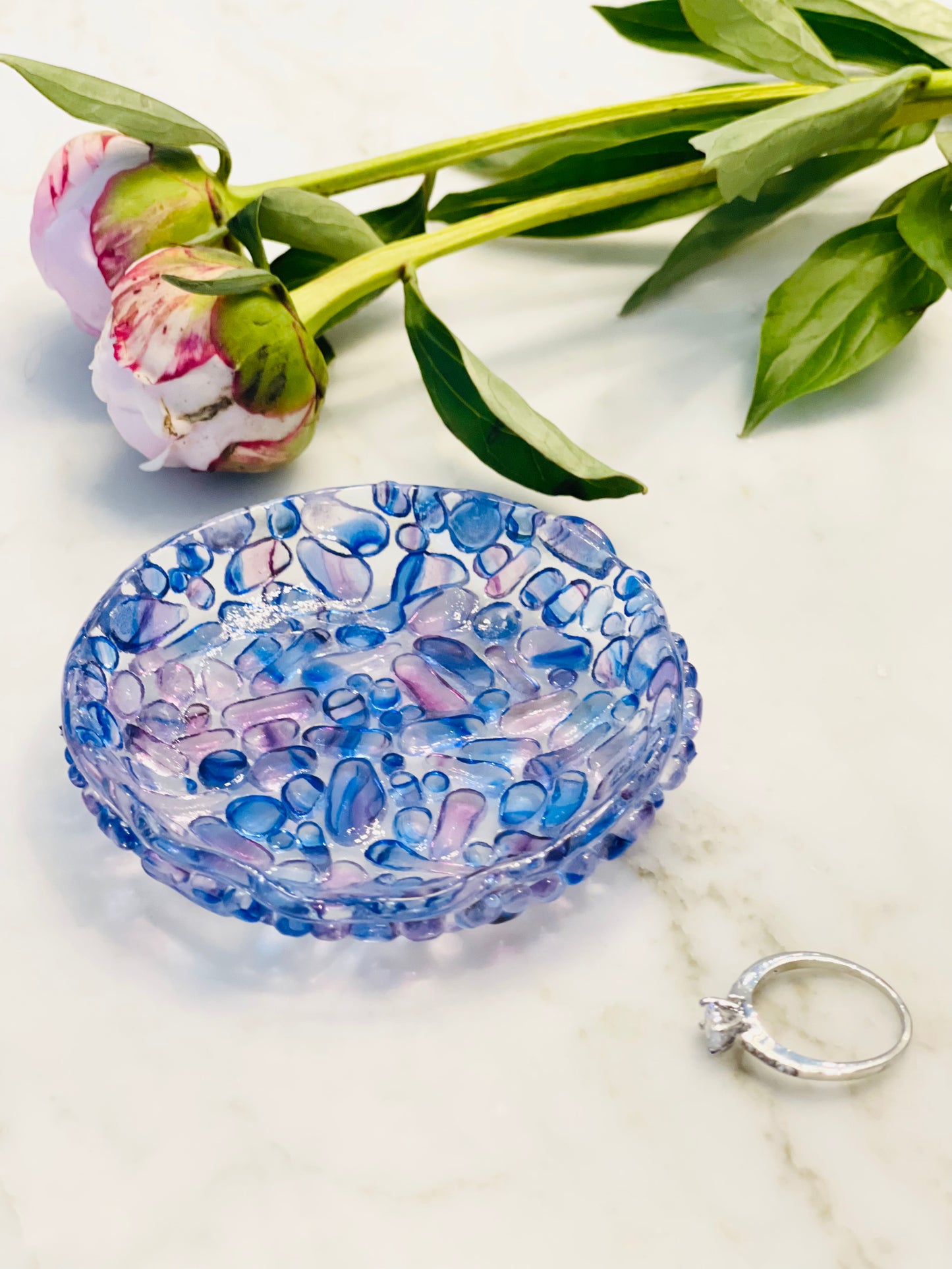 Wedding Glass Ring Dish (Made with your Chuppah Glass Shards)