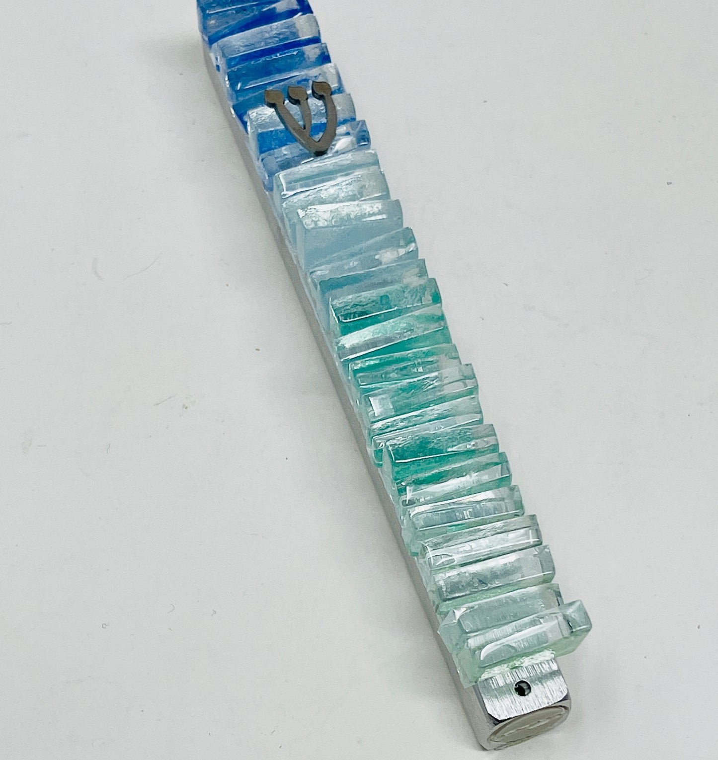 Handcrafted Glass Mezuzah | Unique Jewish Home Décor