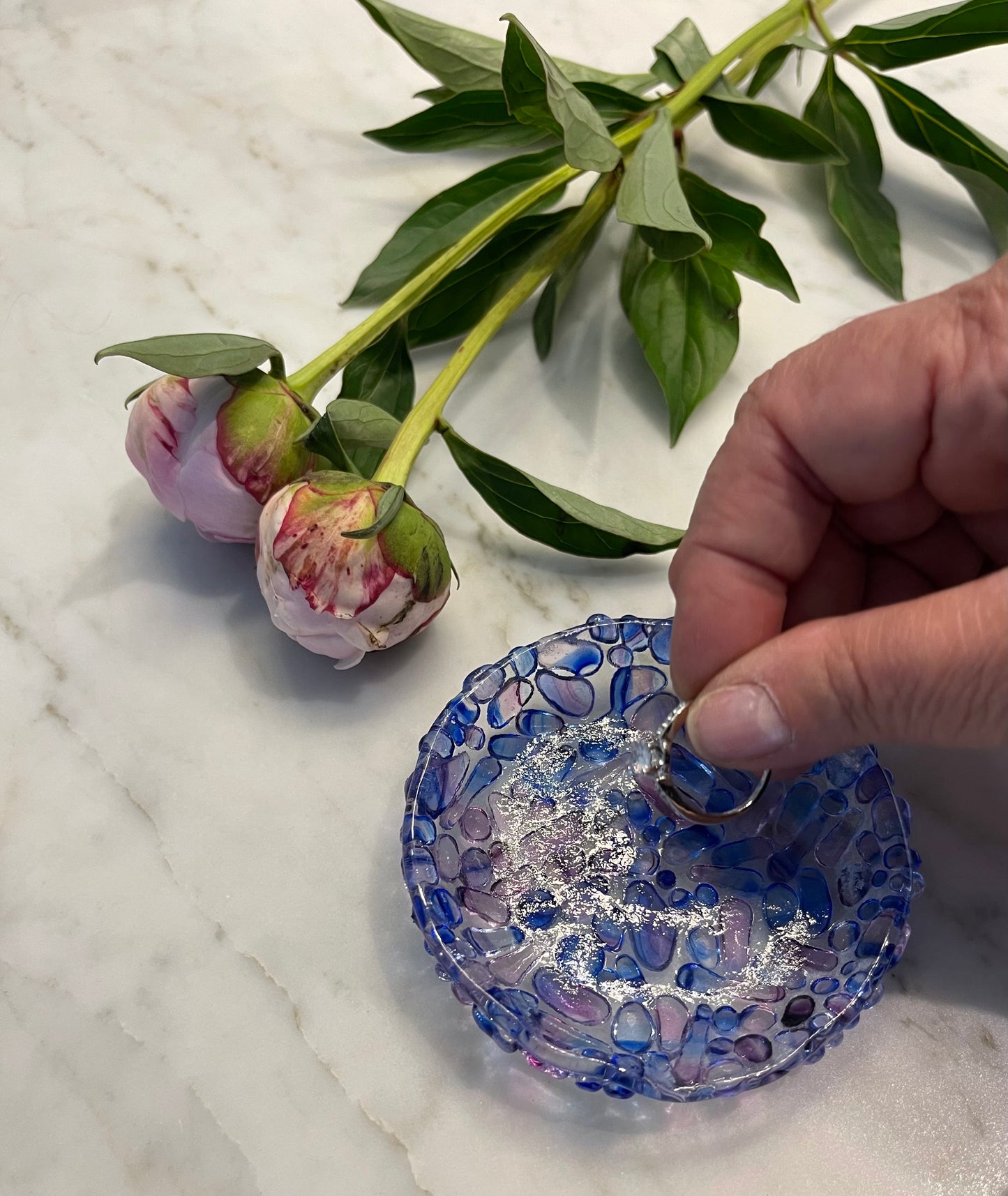 Wedding Glass Ring Dish (Made with your Chuppah Glass Shards)