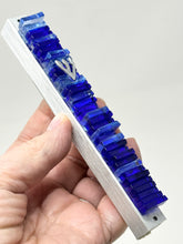 Load image into Gallery viewer, Blue and Sapphire Glass Mezuzah
