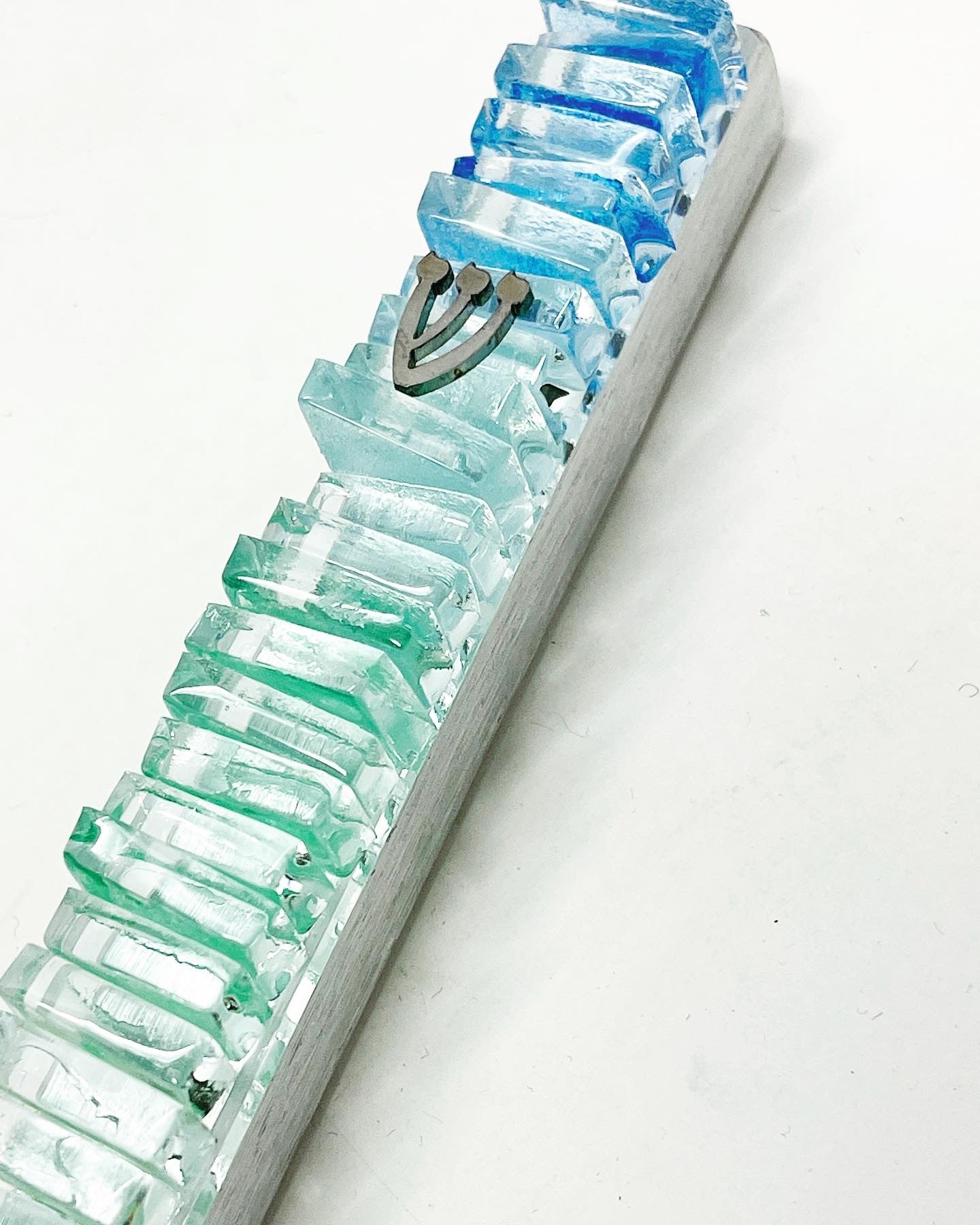 Handcrafted Glass Mezuzah | Unique Jewish Home Décor