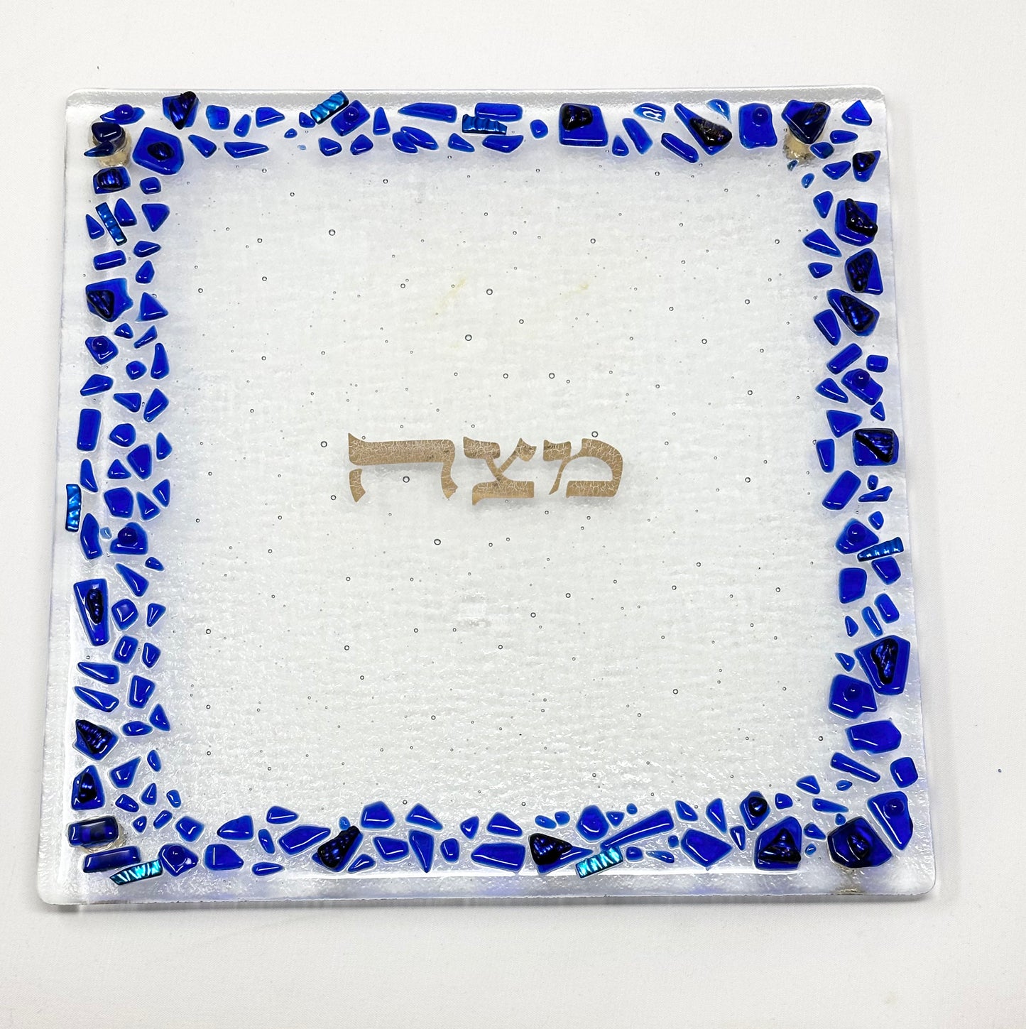 Cobalt Matzah Plate