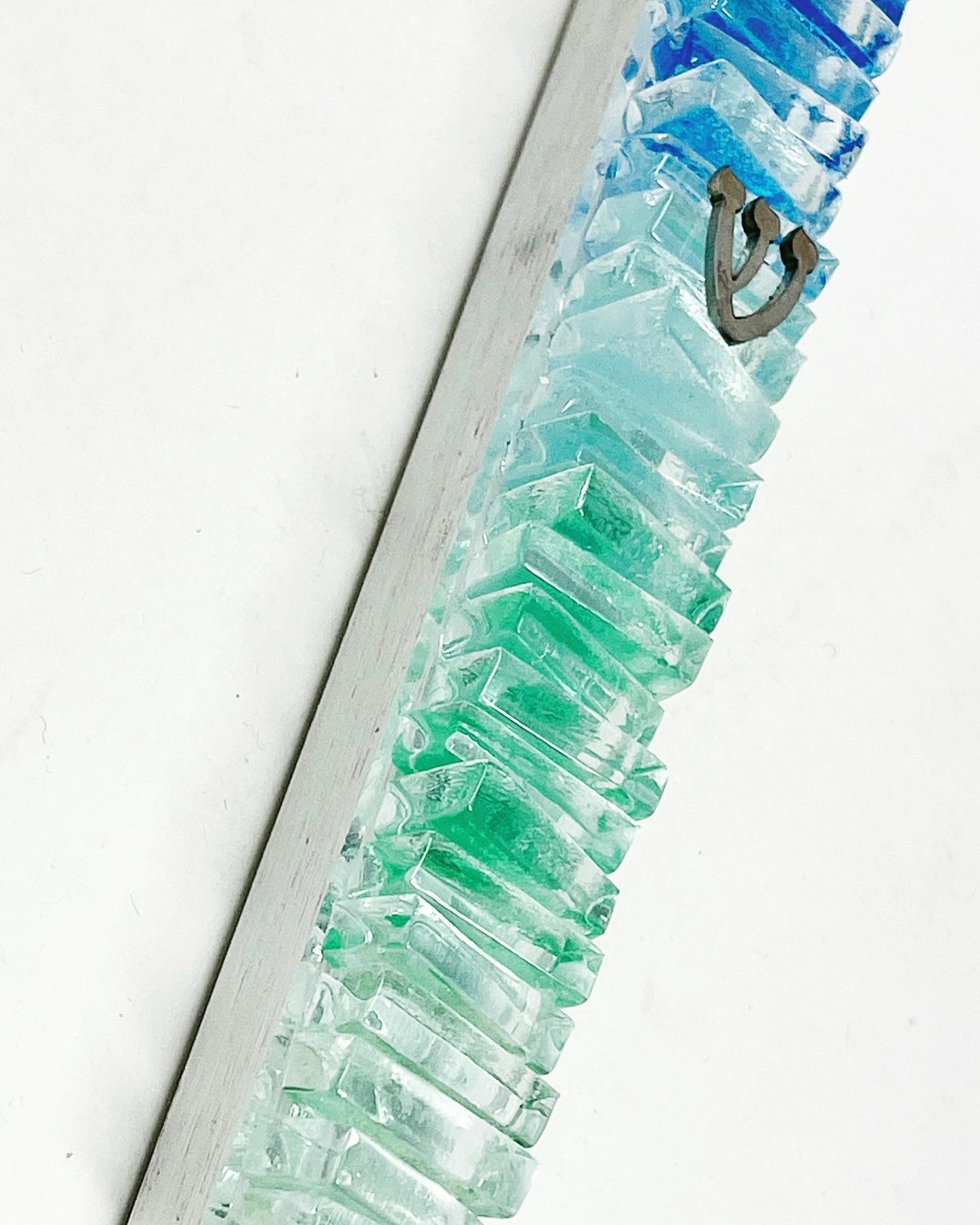 Handcrafted Glass Mezuzah | Unique Jewish Home Décor