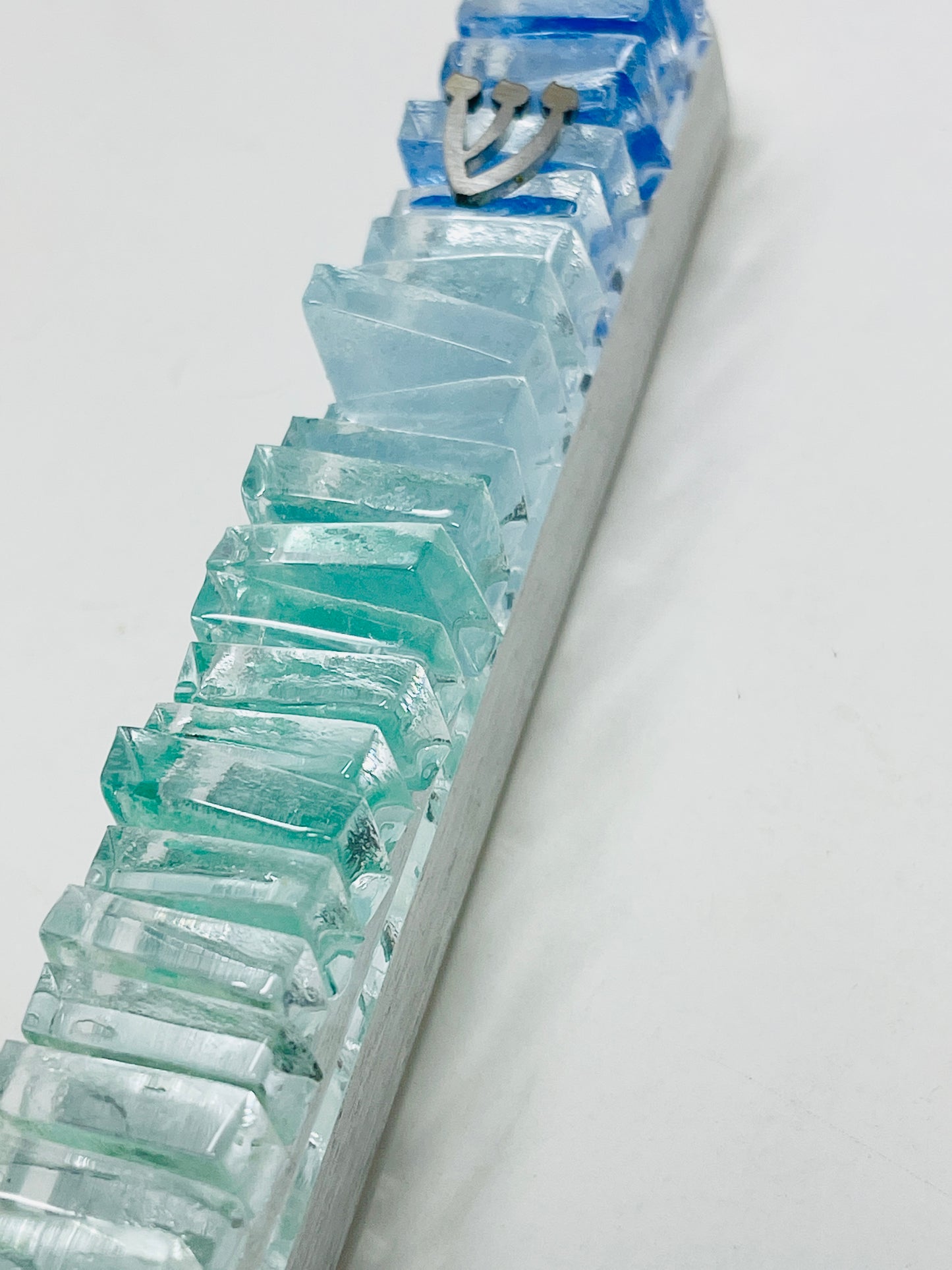 Handcrafted Glass Mezuzah | Unique Jewish Home Décor