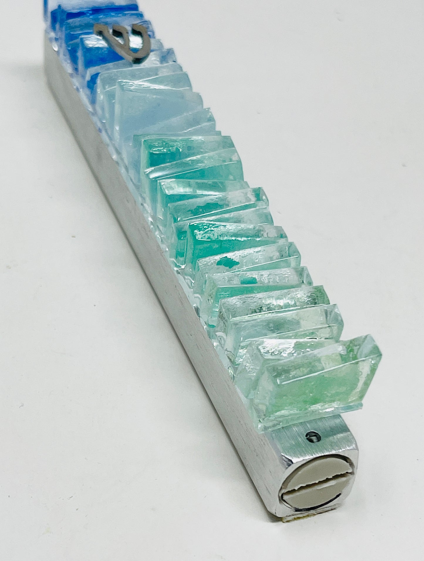 Handcrafted Glass Mezuzah | Unique Jewish Home Décor