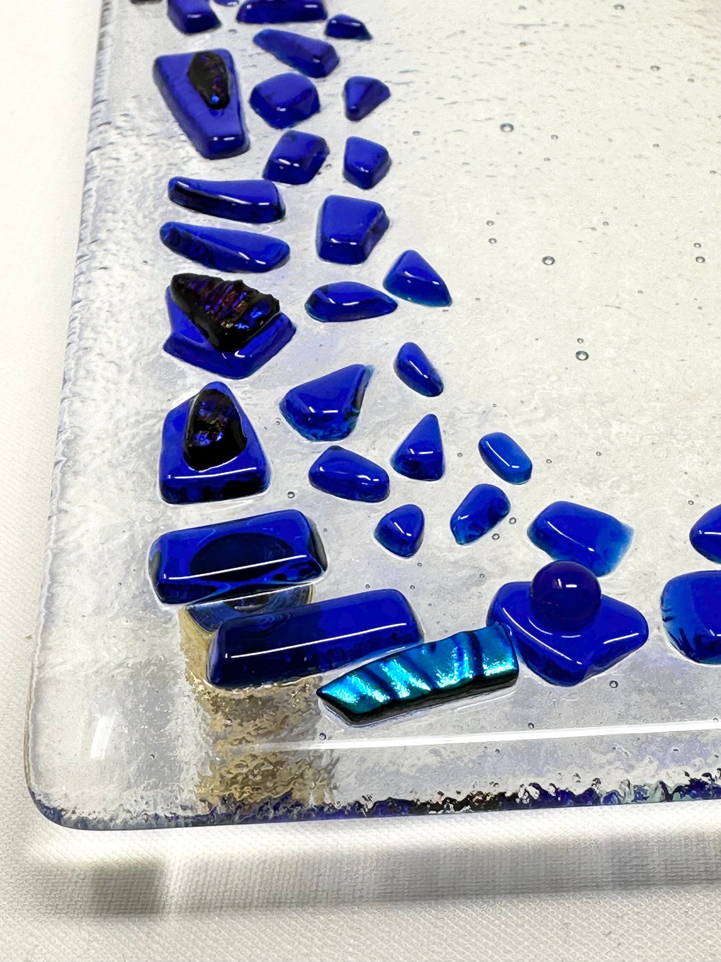 Cobalt Matzah Plate