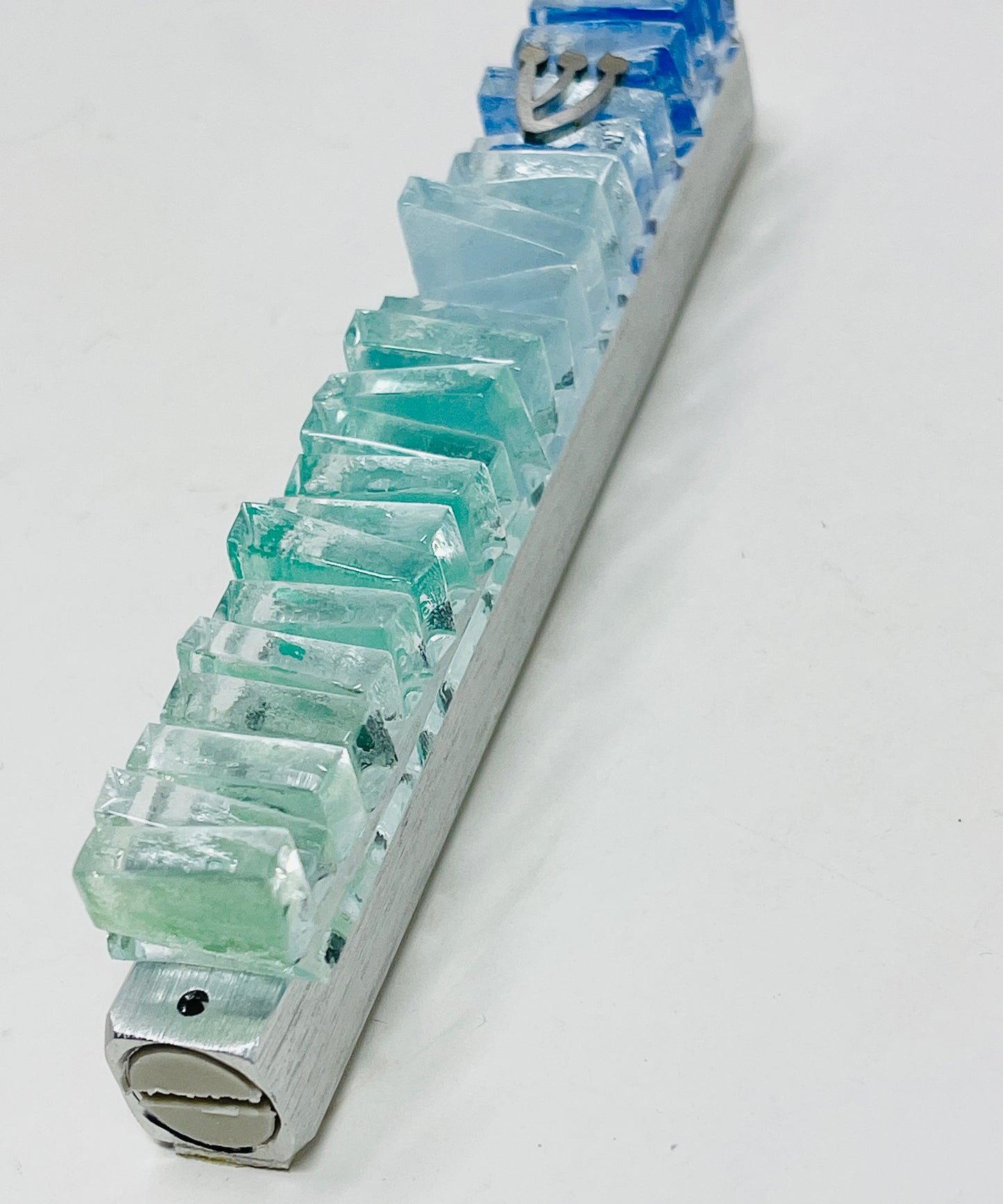 Handcrafted Glass Mezuzah | Unique Jewish Home Décor