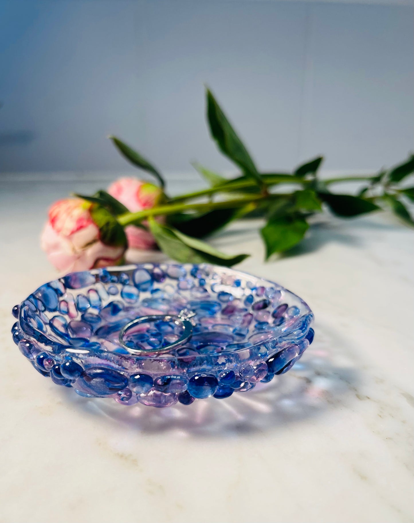 Wedding Glass Ring Dish (Made with your Chuppah Glass Shards)